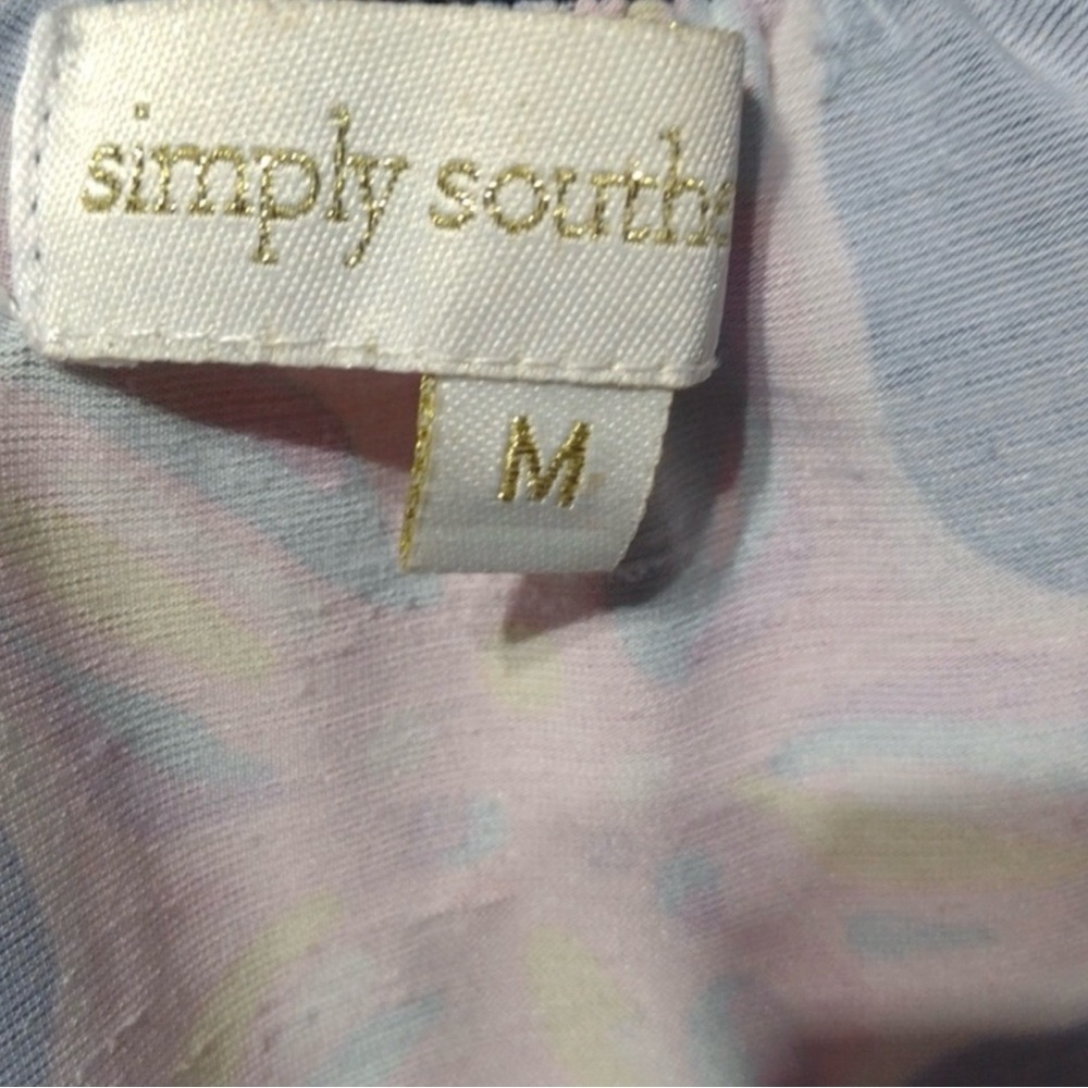 Simply Southern Navy Blue Dress with Pink Starfish Print - Picture 6 of 9